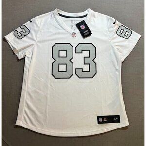Oakland Raiders Darren Waller‎ #83 Nike DRI-FIT Jersey Womens L White Screen.